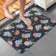 thumbnail image 4 of Pioneer Flower Floral Print Pattern Bathroom Rugs Mat, Non Slip Microfiber Bathroom Rug with Rubber Backing, Soft Mats for Bathroom Floor Tub Shower, 20"x32", 4 of 5