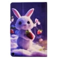 thumbnail image 3 of SaniMore for HD 10 & HD 10 Plus Tablet (11th Generation, 2021 Release) Case, PU Leather Wallet Flip Case Auto Wake/Sleep Card Slots Multiple Viewing Angles Full Wrap Protective Fashion Case, Rabbit, 3 of 7
