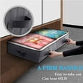 thumbnail image 4 of Under bed Storage Bag with Reinforced Handles, Large Capacity Breathable Non-woven Under the Bed Storage Bins for Blanket, Pillows, Comforters and Quilts, 4 of 6