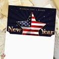 thumbnail image 3 of 2026 Happy New Year America! – American Xmas Fold Over Greeting Cards & Envelopes (Blank Inside) – USA Patriotic Holiday Cards for Christmas and New Year’s Gift & Presents | 4.25 x 5.5” | 10 Per Pack, 3 of 6