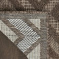 thumbnail image 4 of Nourison Versatile Diamond Geometric Flatweave Indoor Outdoor Area Rug Brown 8' x 10', 4 of 10