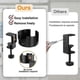 thumbnail image 4 of Desk Cup Holder Clip-on Table Anti-Spill Practical Desktop Organizer, 4 of 5