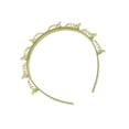thumbnail image 3 of Sonducket Diadema Unisex Alice para hombre y mujer, banda deportiva para el pelo, aro de Metal, flequillo doble, horquilla para el pelo, accesorio para el Accesorio para el cabello amarillo, 3 of 8