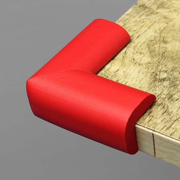 Safety Furniture Bumpers Foam Corner Protectors Pre-Applied Adhesive Sharp Corner Cushions Long Lasting Foam Caring Corner Guards by The Hamptons Baby White
