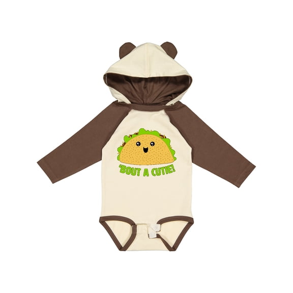 Inktastic Taco Bout a Cutie Cute Taco Pun Boys or Girls Long Sleeve Baby Bodysuit