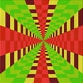 thumbnail image 1 of Ahgly Company Machine Washable Indoor Square Transitional Red Area Rugs, 4' Square, 1 of 7
