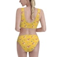 thumbnail image 5 of High Waisted Bikini Sets For Women, Cute Corgi Dog Funny Yellow Swimsuits Tummy Control, Two Pieces Bathing Suit, 5 of 8