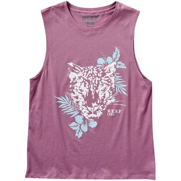Reef Womens Big Cat Muscle Tank Top dskpr S