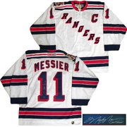 Mark Messier Hand-Signed "Captain" Home White Rangers Jersey