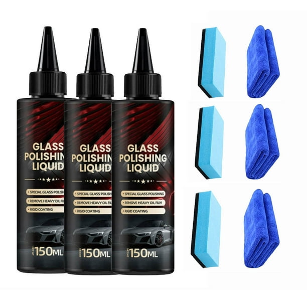 Solución de pulido sin rastro para reparación de cristales de coche, 150 ml de líquido limpiador