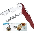 thumbnail image 3 of Professional Waiter Corkscrew Wine Openers Set (2 PCS),Upgraded With Heavy Duty Stainless Steel Hinges Wine Key for Restaurant Waiters, Sommelier, Bartenders (Wine Red 2 Packs), 3 of 5