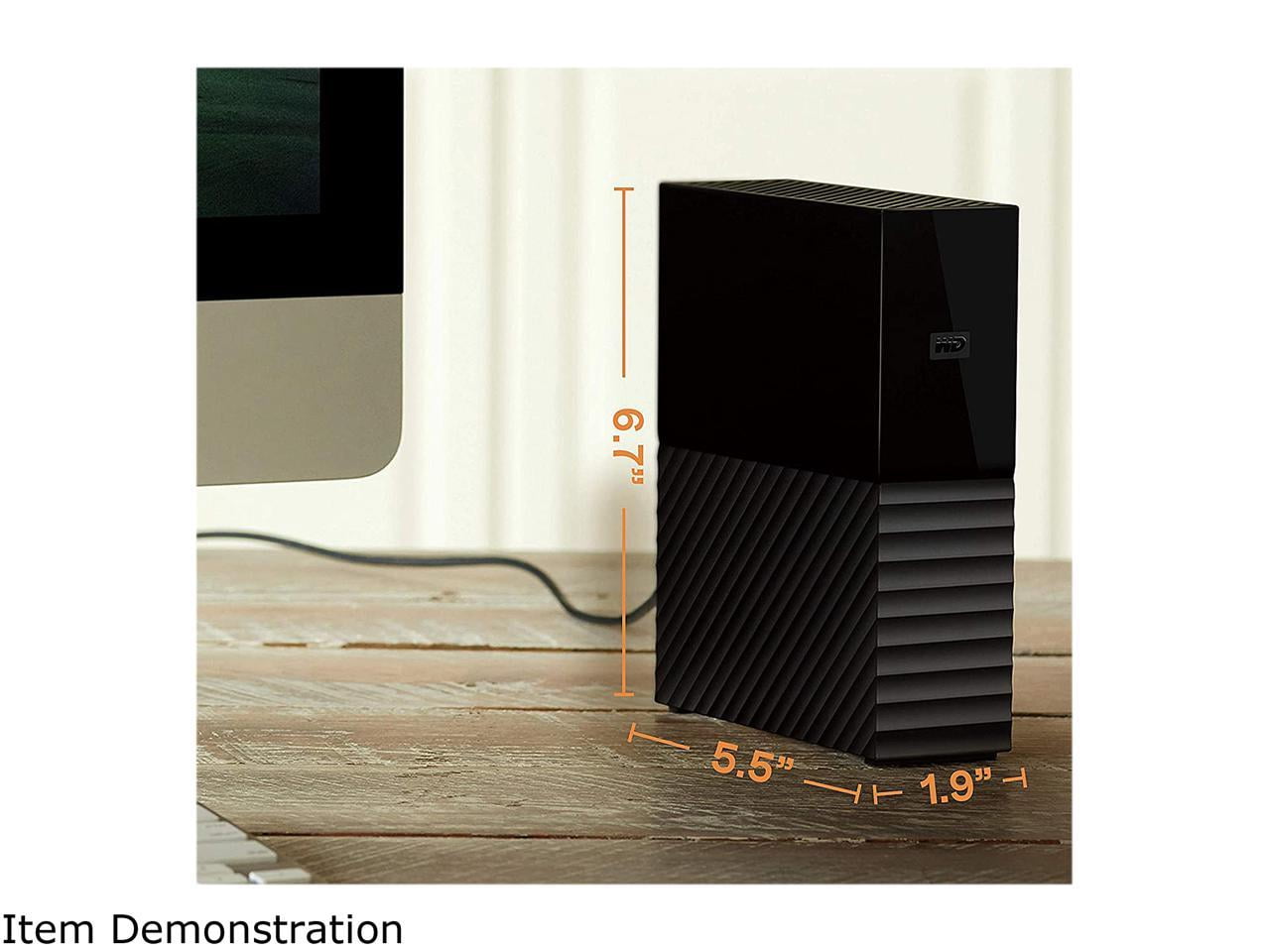 WD My Book 16TB USB 3.0, Micro-B External Desktop Hard Drive WDBBGB0160HBK-NESN Black