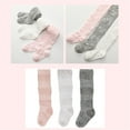 thumbnail image 7 of ELF Toddler Girls Fall Winter Tights, Bow Print Mesh Net Stocking Pantyhose Stretch Footed Leggings for Baby Girls, 7 of 7