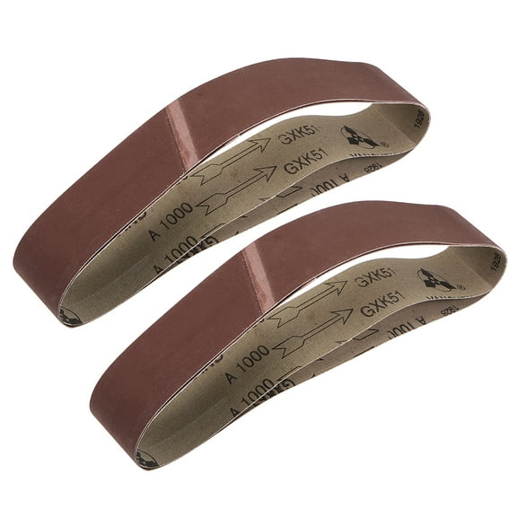 2" x 27"(50mm x 686mm) Sanding Belt 1000 Grit Aluminum Oxide 4pcs