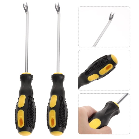 UPOUART 2Pcs Upholstery Tack Remover Rubber Steel Multi Tool for Wall Repairs