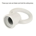 thumbnail image 5 of Unique Bargains 15kg Load 29x35mm M10 Thread Ring Shape Female Loop Eye Nut White 2 Pack, 5 of 5
