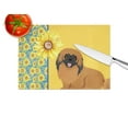 thumbnail image 4 of Summer Sunflowers Red Pekingese Glass Cutting Board Large 12 in x 15 in, 4 of 5