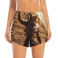 thumbnail image 2 of Disketp Egyptian Cat Pharaoh Magic Women's Shorts Workout Shorts for Athletic Gym Running Shorts with Phone Pockets-XX-Large, 2 of 7