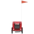 thumbnail image 2 of vidaXL Pet Bike Trailer Red Oxford Fabric and Iron, 2 of 5