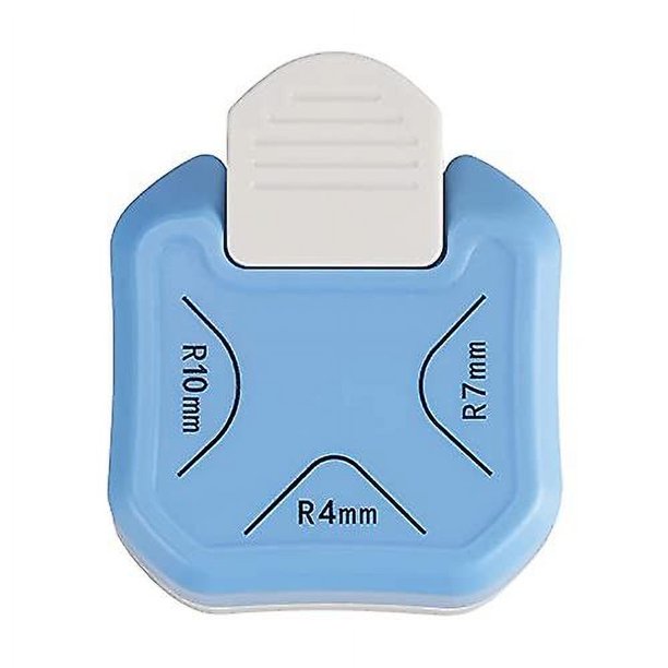 Cortador de esquinas de papel de 4 mm, 7 mm, 10 mm, 3 en 1, duradero, redondeador de esquinas, perforador para manualidades de papel, laminado, proyectos de bricolaje, cortador de