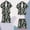 Black, variant on IROINNID Men's Hawaiian Tropical Print Button Down Shirt and Drawstring Shorts Set with Turndown Collar Pockets for Summer Beach Vacation Wear