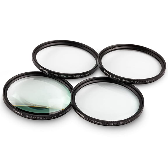 Ultimaxxx 82mm 4 Piece HD Macro Close-Up Lens Filter Kit with Filter Wallet