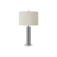thumbnail image 4 of Monarch Specialties Lighting, 28"h, Table Lamp, Nickel Metal, Ivory / Cream Shade, Contemporary, 4 of 6