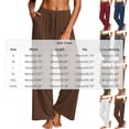 thumbnail image 3 of Edvintorg Wide Leg Yoga Pants for Women Plus Size Fashion Lightweight Stretch Loose Trouser Elastic Waisted Workout Pant with Pocket Womans Clothes Wine S-3XL, 3 of 6