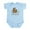 Sky Blue, variant on CafePress - Brown Jelly Beans Infant Bodysuit - Baby Light Bodysuit, Size Newborn - 24 Months