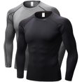 thumbnail image 1 of Camisa de compresión Queerier Athletic de manga larga para hombre, 1 of 7