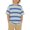 Blue, variant on Teen Boys T Shirts Kids Loose Fit Striped Short Sleeve T-Shirts Casual Crewneck Drop Shoulder Summer Basic Tees Tops Toddler