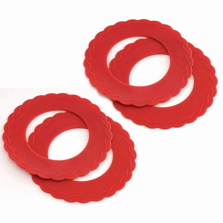3280 Silicone Mini Pie Pan Shields, Set of 4, Protect pie crust edge from burning By