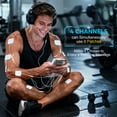 thumbnail image 2 of INSMART TENS Unit Rechargeable Muscle Stimulator EMS 4 Channels with 10 Reusable Electrode Pads 60 Modes 30 Intensities for Back Neck Pain Muscle Therapy Pain Management Pulse Massager (DIY), 2 of 6