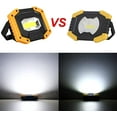 thumbnail image 2 of NUNADERNU 30W Rechargeable LED Flood Light Construction Site Work Light 3 Modes Portable Lantern USB LED Spotlight for Camping,Garage, Workshop(1pack) 200-500 Range Yellow 13.5*9.5*3.7cm NUNADERNU, 2 of 5
