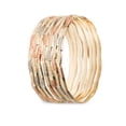 thumbnail image 2 of Pulsera Semanario Ametrinaa 3 Oros ZigZag 3mm Chapa de Oro 18k M, 2 of 5