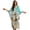 Beach Starfish Seashell, variant on Beach Starfish Seashell Print Kaftan Dresses for Women V Neck Summer Swimsuit Cover up Batwing Sleeve Caftan Maxi Beach Dresses Boho Moomoo Dresses