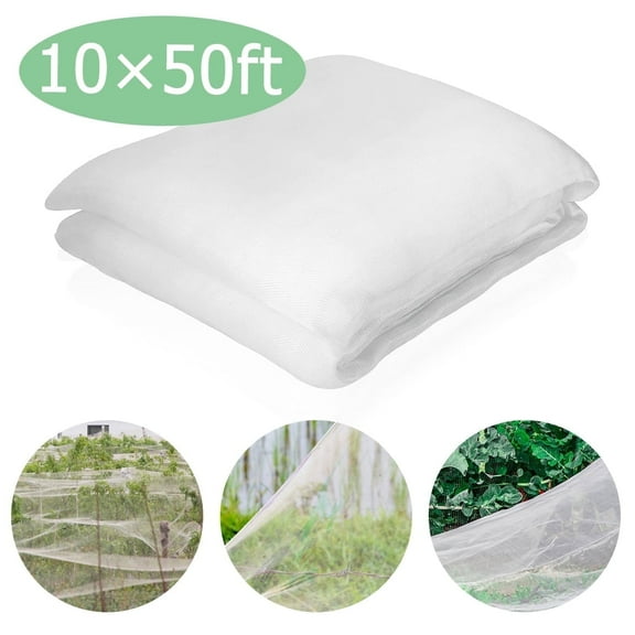 Garden Mesh Netting Plant Netting Insect Netting for Garden Protection Fruit Tree Netting for Garden Protect Vegetable Outdoor Backyard Lawn 10×50 ft