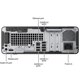 thumbnail image 5 of HP ProDesk 400 G5 SFF Computadora de computadora con monitor FHD de 24 pulgadas, Intel i3-8100, 16 GB de RAM, 512 GB SSD, mouse y teclado, DP, Windows 10 Pro (reacondicionado), 5 of 5