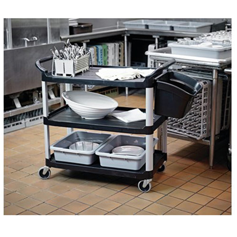 Rubbermaid® Flat Shelf Utility Cart - 37 7/8 L, Gray