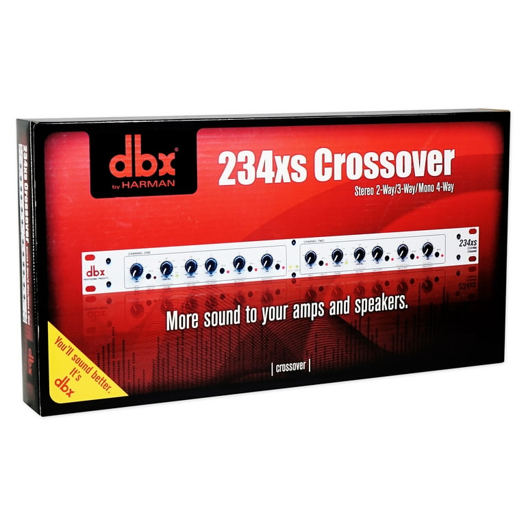 DBX 234XS Rack Mount Stereo 2/3/4-Way Crossover Pro Audio