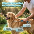 thumbnail image 2 of Dual Sided Shedding Blade for Cats & Dogs, Stainless Steel Shedding Blade Deshedding Tool, Curry Comb Pet Grooming Brush for Loose Hair Removal on Short & Long Coats, 2 of 7