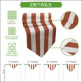 thumbnail image 5 of Burnt Orange Striped Table Runner Linen Burlap Table Runner 90 Inches Long Modern Orange Stripes Farmhouse Dresser Scarves for Kitchen Island Coffee Dining Room Party Holiday Decoration 13"x90", 5 of 8