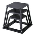thumbnail image 1 of VEVOR Plyometric Jump Boxes, 12/18/24 Inch Plyo Box, Platform and Jumping Agility Box, Anti-Slip Fitness Exercise Step Up Box Set for Home Gym Training, Conditioning Strength Training, Black, 1 of 9