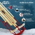 thumbnail image 5 of Flexible Flyer 1054 Metal Runner Steel & Wood Snow Slider Sled, 54 inch, 5 of 11
