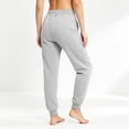 thumbnail image 5 of Women's Tapered Joggers with Pockets High Waist Elastic Drawstring Sweatpants, Ribbed Ankle Cuffs Casual Pants,XL, 5 of 7