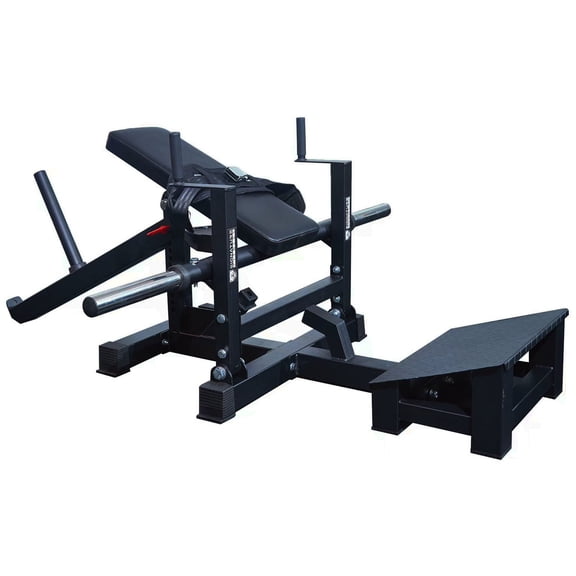 Open Box Signature Fitness Glute Bridge Plate-Loaded Hip Thrust Machine, Black, Steel Frame, 176.37 lb