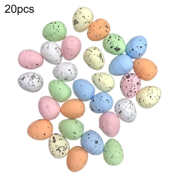 AYYUFE 20pcs Easter Eggs Bright Color DIY Non-toxic Happy Easter Eggs Decor For Easter