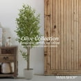thumbnail image 3 of Maia Shop 6ft Artificial Olive Tree, Fake Plants for Home Decor, 3 of 10
