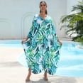 thumbnail image 6 of Women's Plus Size Kaftan Dress – Plus Size Maxi Dress Moo Moos Beach Cover Up,Bathing Suit Cover-Up Loungewear, 6 of 10