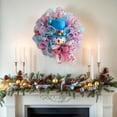thumbnail image 3 of Litrail 18 Inch Artificial Christmas Wreath with Linen Bow - Indoor Outdoor Front Door Holiday Decor, 3 of 7